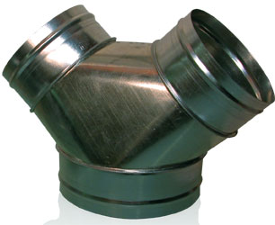 Y Connector, 4&quot; x 4&quot; x 4&quot;