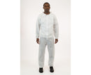 International Enviroguard White SMS Coverall with Elastic Wrist & Ankle, Size Large, case of 25
