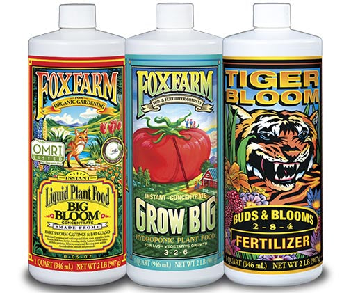 FoxFarm Hydro Formula Nutrients Trio, 3 qts