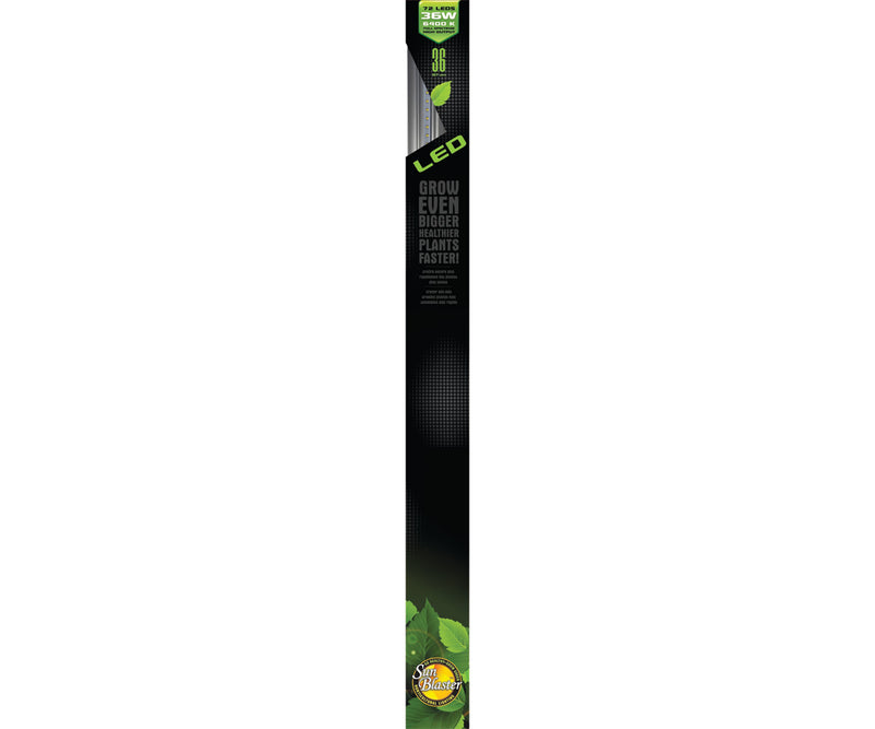 SunBlaster High Output 72-LED 6400K 36W Strip Light, 3'