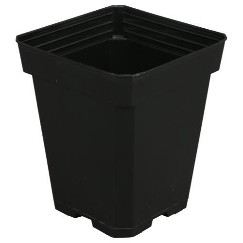 Gro Pro® Black Square Plastic Pots