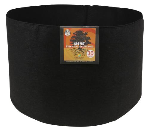 Gro Pro® Essential Round Fabric Pots - Black